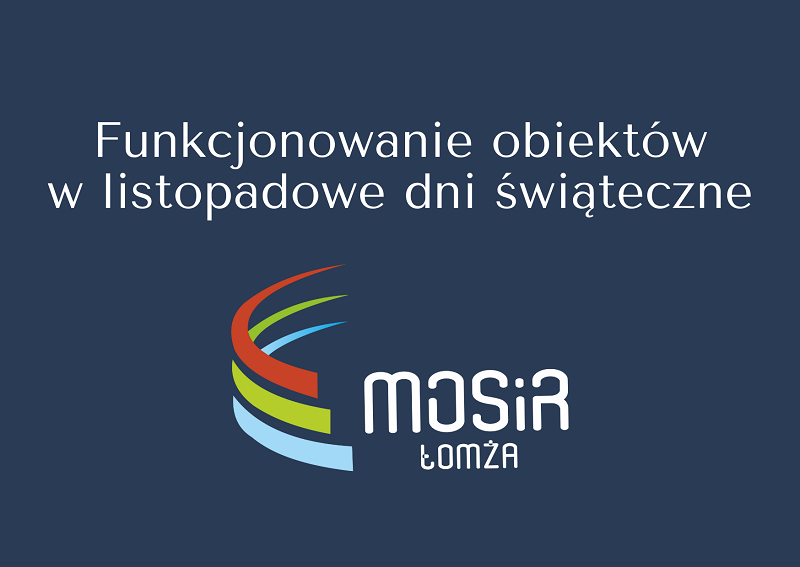 Grafika z logo MOSiR Łomża