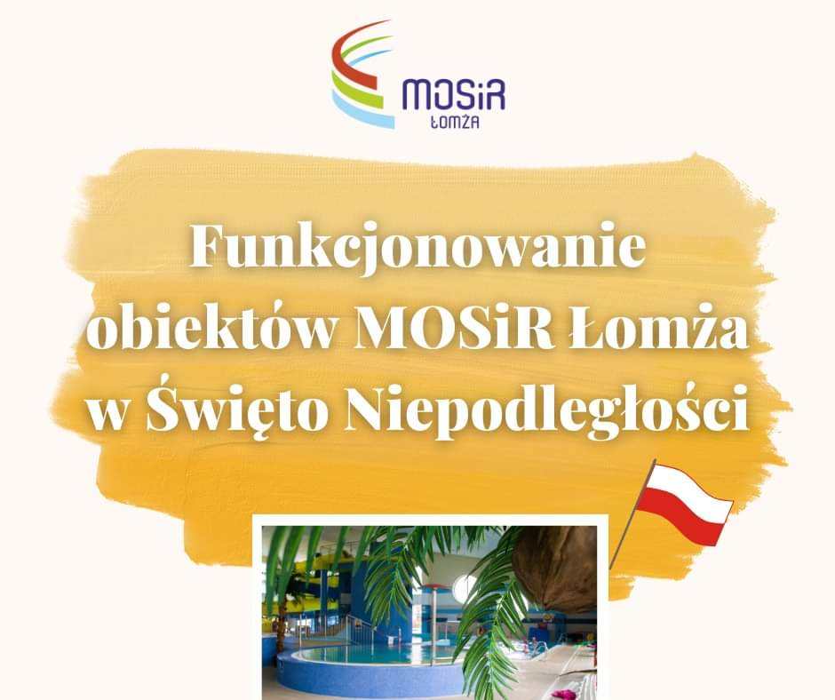 zdjęcie park wodny, palma i Flaga Polski