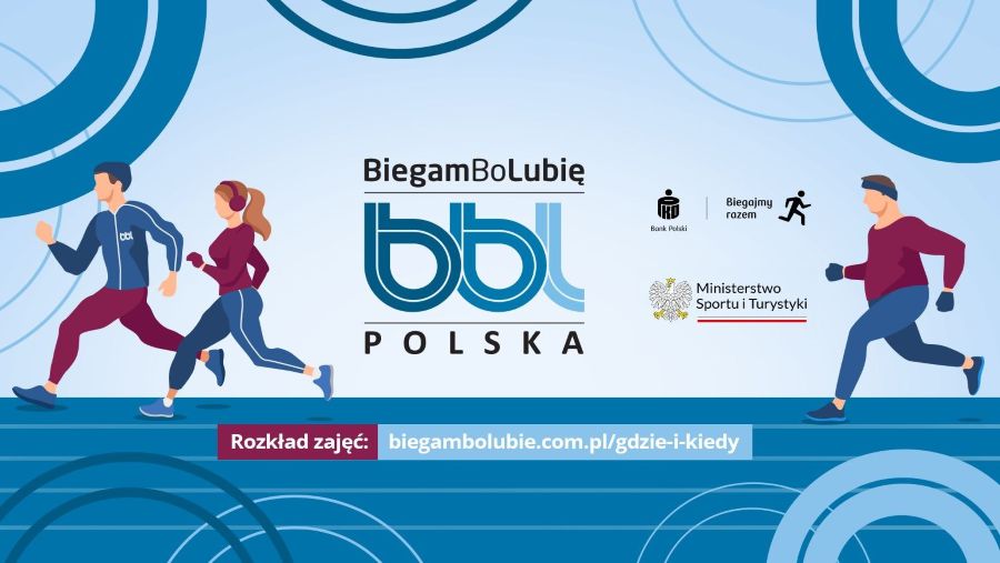 grafika biegnących osób
