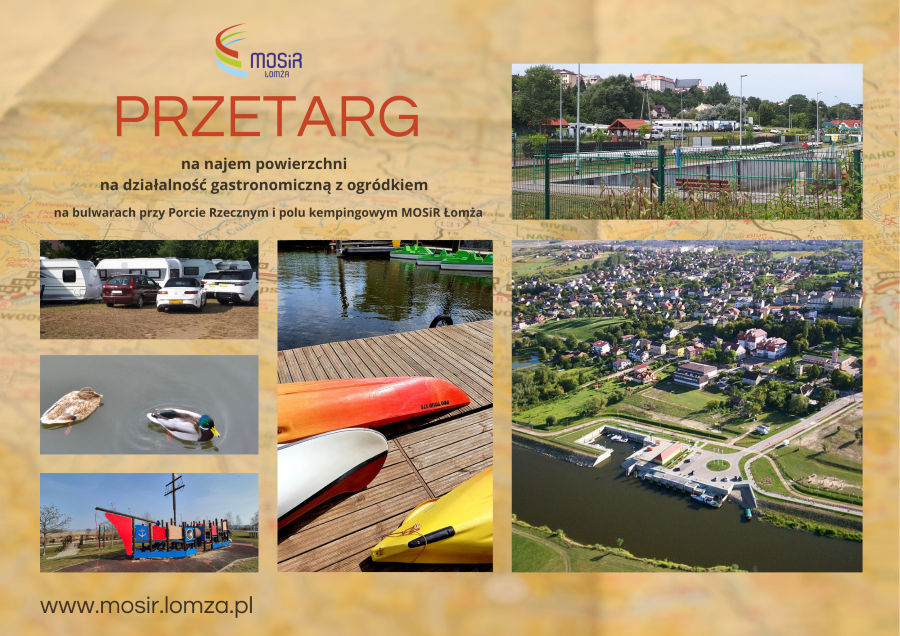 zdjęcia bulwarów, kajaki, rowery wodne, pole kempingowe, kaczki, plac zabaw